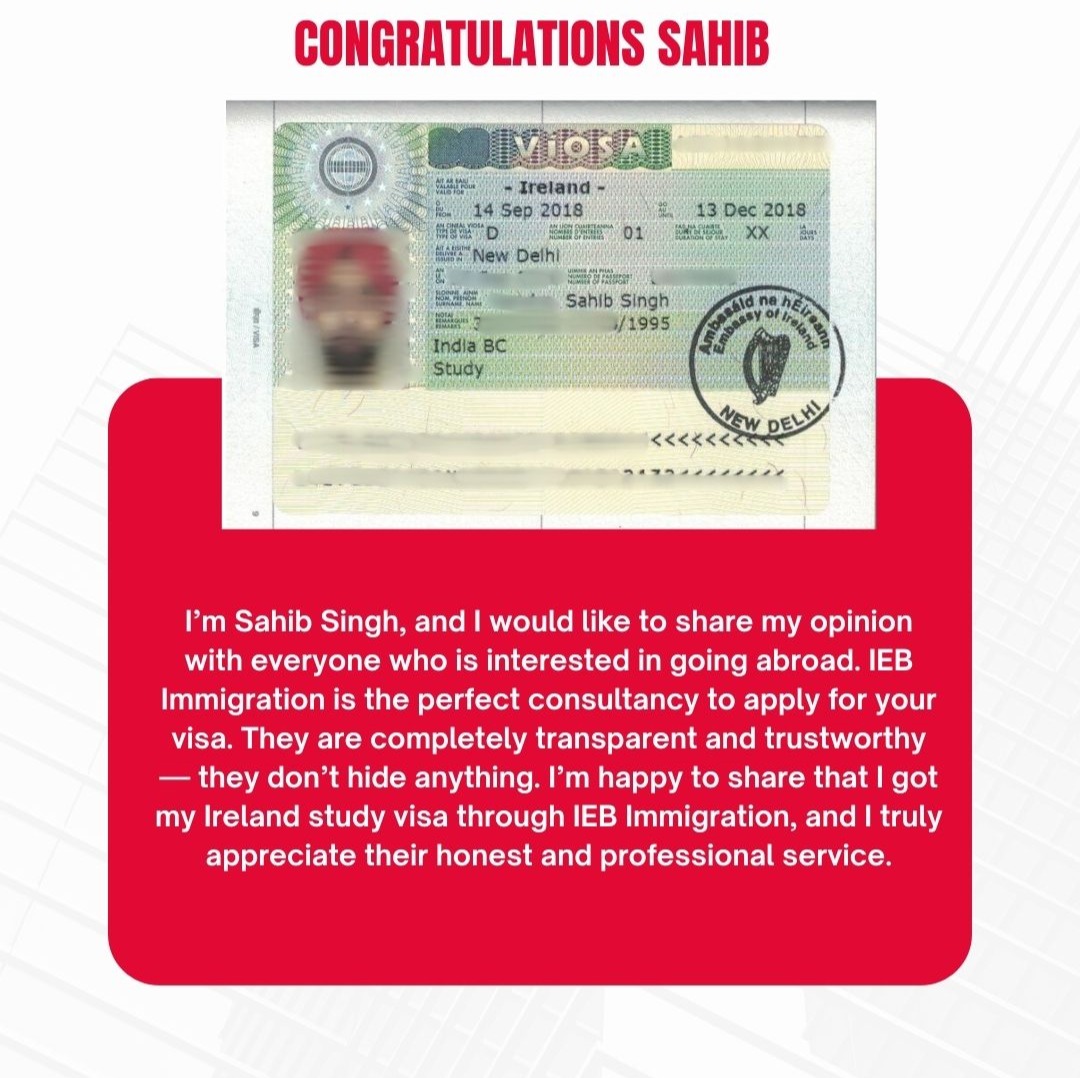 INSTA IRELAND SAHIB SIGH VISA